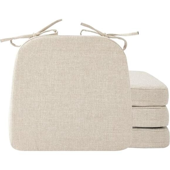 Dining Chair Cushions Set of 4 Thick Seat Pads Kitchen Chair Cushions Non Slip - Picture 7 of 7